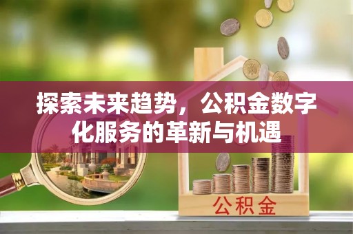 鹰潭探索未来趋势，公积金数字化服务的革新与机遇